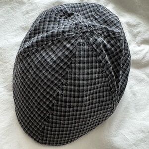 Lids Black and Gray paperboy Patterned Hat